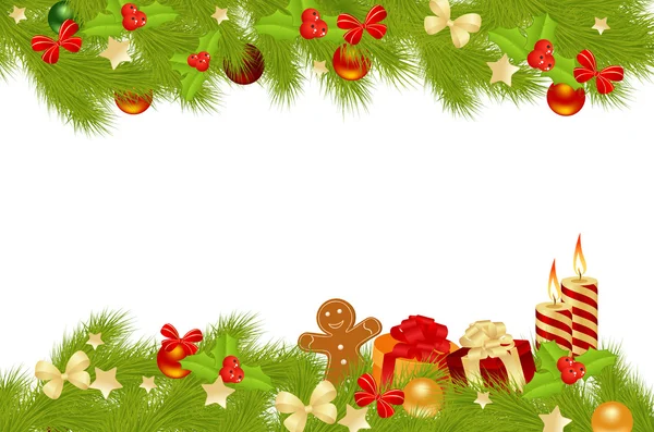 Karácsonyi kártya háttér. — Stock Vector