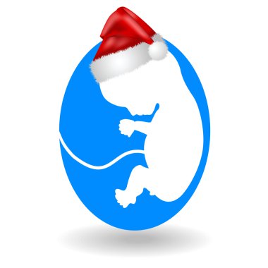 Christmas and fetus clipart