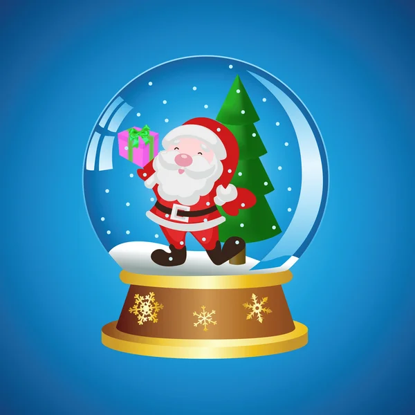 Balle avec Père Noël — Image vectorielle