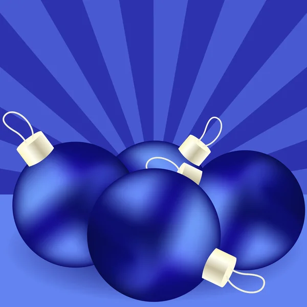 Juguetes azules de Navidad — Archivo Imágenes Vectoriales