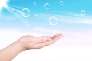 Soap bubbles clipart