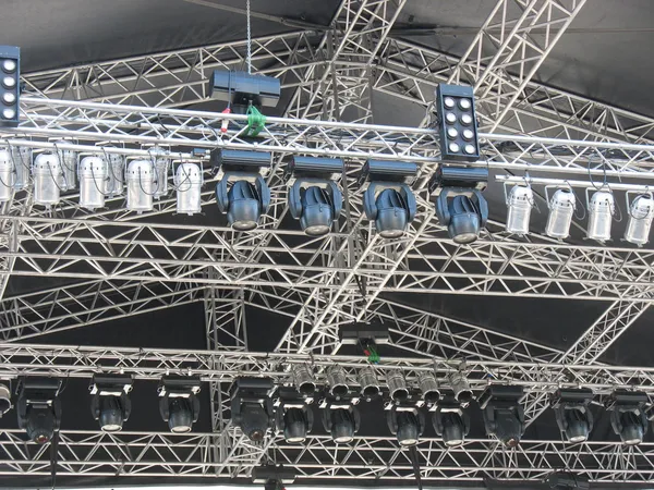 Strukturen der Bühnenbeleuchtung Beleuchtung Ausrüstung — Stockfoto