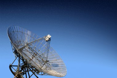 Radio telescope observatory clipart