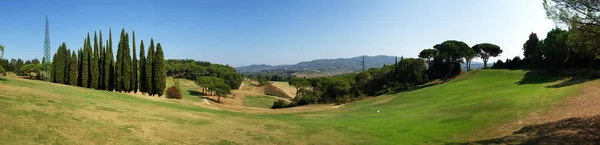 Поле для гольфу Панорама — стокове фото