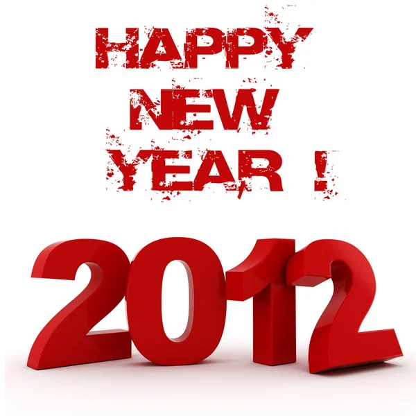 3d - 2012, Boldog új évet ! — Stock Fotó
