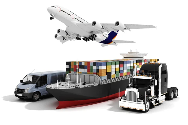 3D-wereldwijde business handel concept — Stockfoto