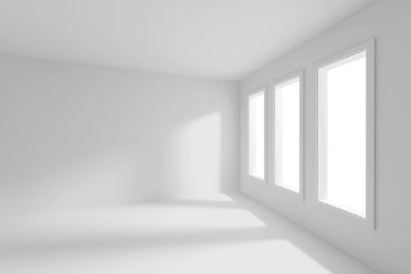 3D renderowania pustym pokoju — Zdjęcie stockowe