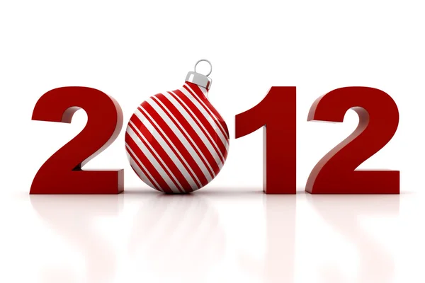 3d - 2012, Happy New Year ! — Stock Photo, Image