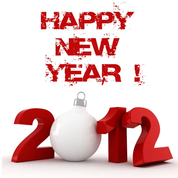 3D - 2012年, Happy New Year ! — ストック写真