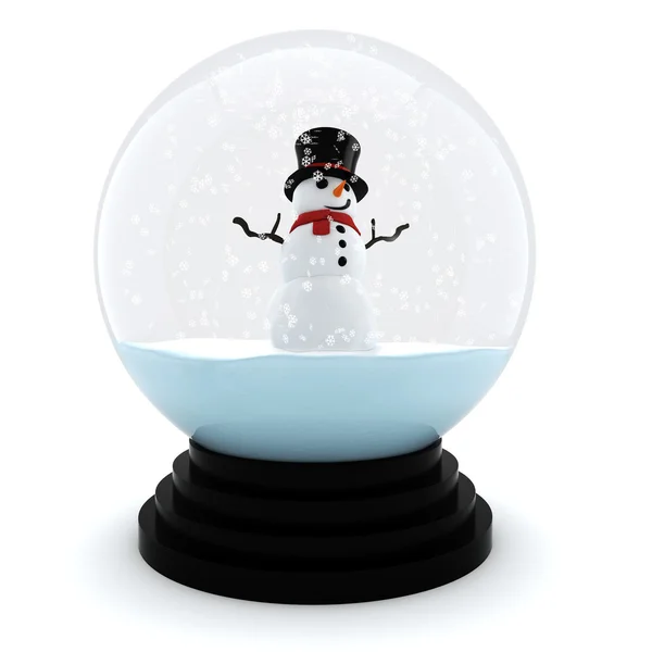 3d Chrystmas dome, on white background — Stock Photo, Image