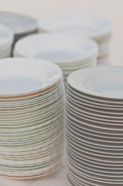 Plates in a stack — Stock Photo, Image