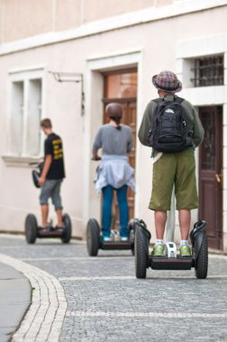 Segway in Prague clipart