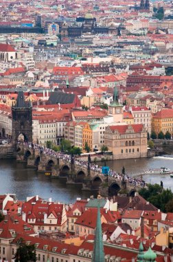 Charles bridge in Prague clipart