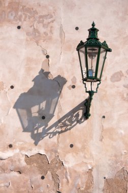 Street lantern in Prague clipart