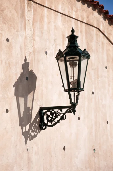Utcai lámpa Prágában — Stock Fotó