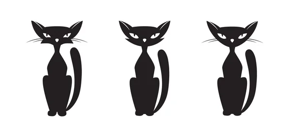 Los gatos estilizados — Archivo Imágenes Vectoriales