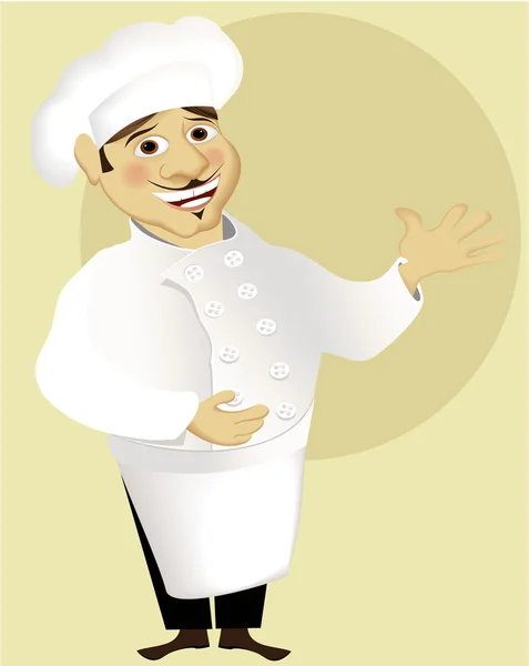 Cartoon chef — Stock Vector