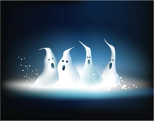 Cadılar Bayramı hayaletler — Stok Vektör
