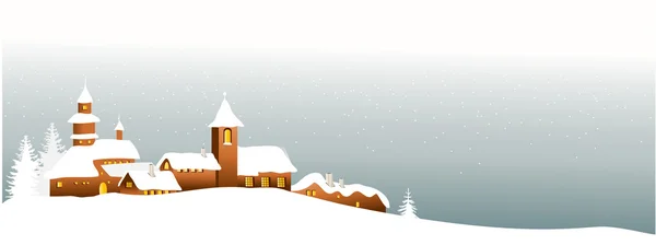 冬の町 — ストックベクタ