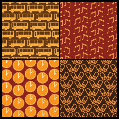 4 renkli arka plan vektörleri