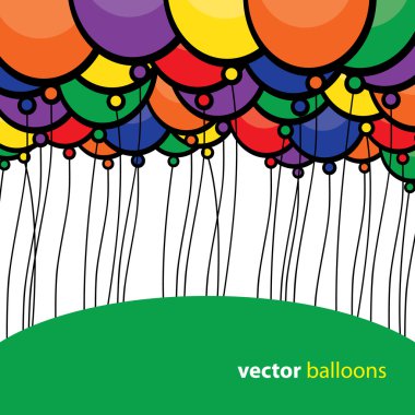 Party Balloons Background clipart