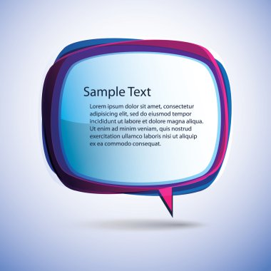 Speech Bubble Vector Background clipart