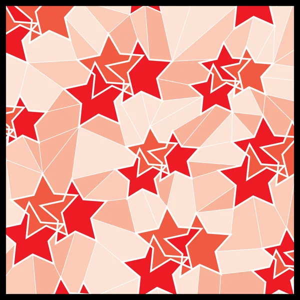 Geometriai mozaik háttér absztrakt: csillag — Stock Vector