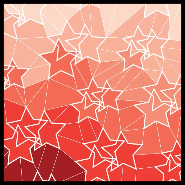 Geometriai mozaik háttér absztrakt: csillag — Stock Vector