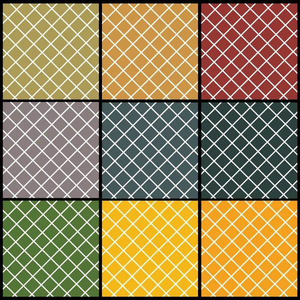 9 milieux abstraits colorés — Image vectorielle