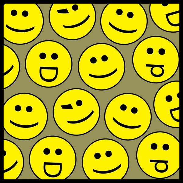 Modèle de fond sourire — Image vectorielle