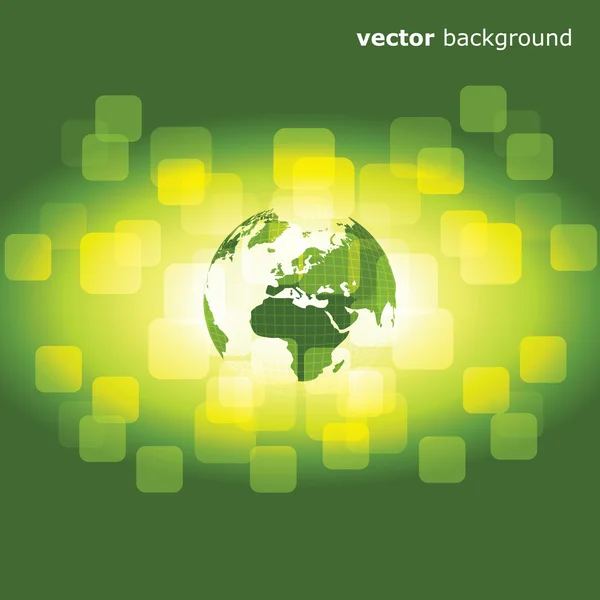 Eco-üzleti 3D absztrakt háttér — Stock Vector