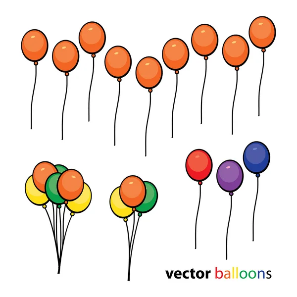 Воздушные шары для вечеринки — стоковый вектор