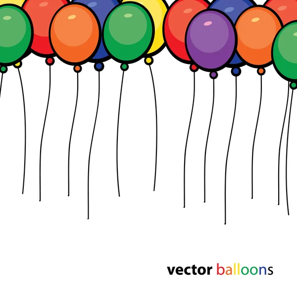 Parti balonları arka plan — Stok Vektör