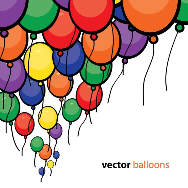 Latar belakang balon partai - Stok Vektor