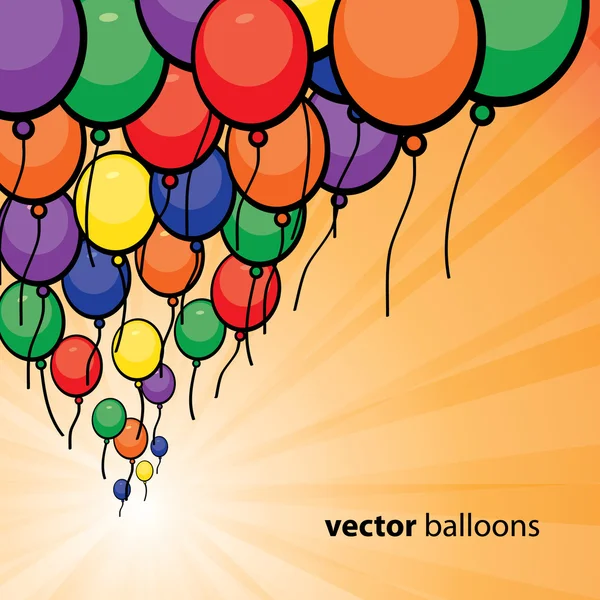 Party Luftballons Hintergrund — Stockvektor
