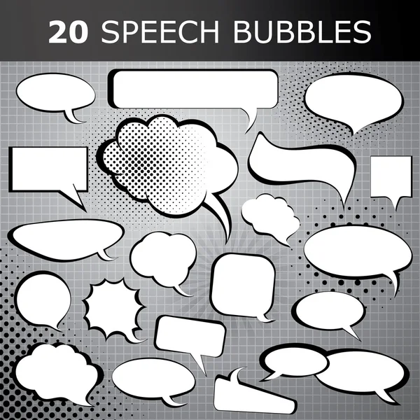 Beszéd buborék vektorok — Stock Vector