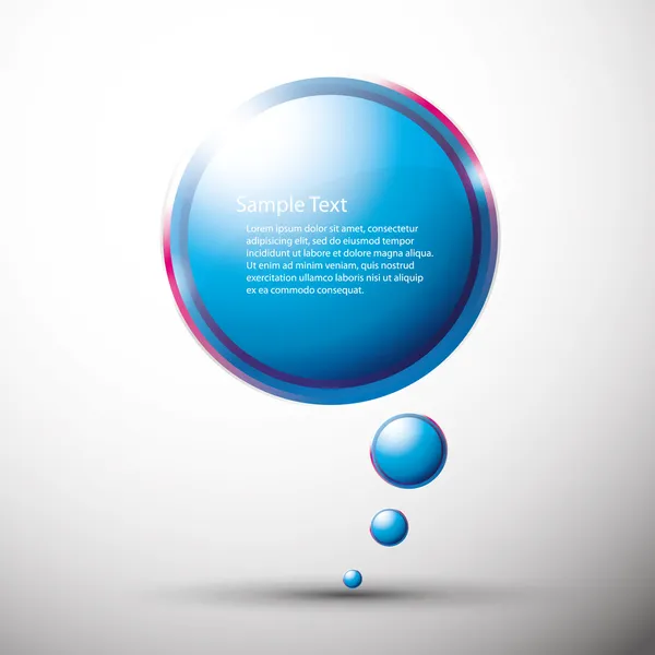 Блестящий речевой пузырь — стоковый вектор