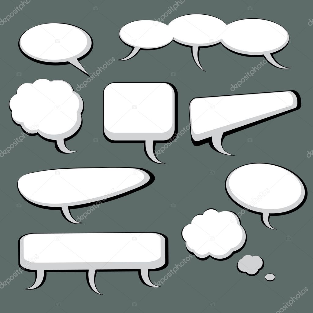9 Speech And Thought Bubbles