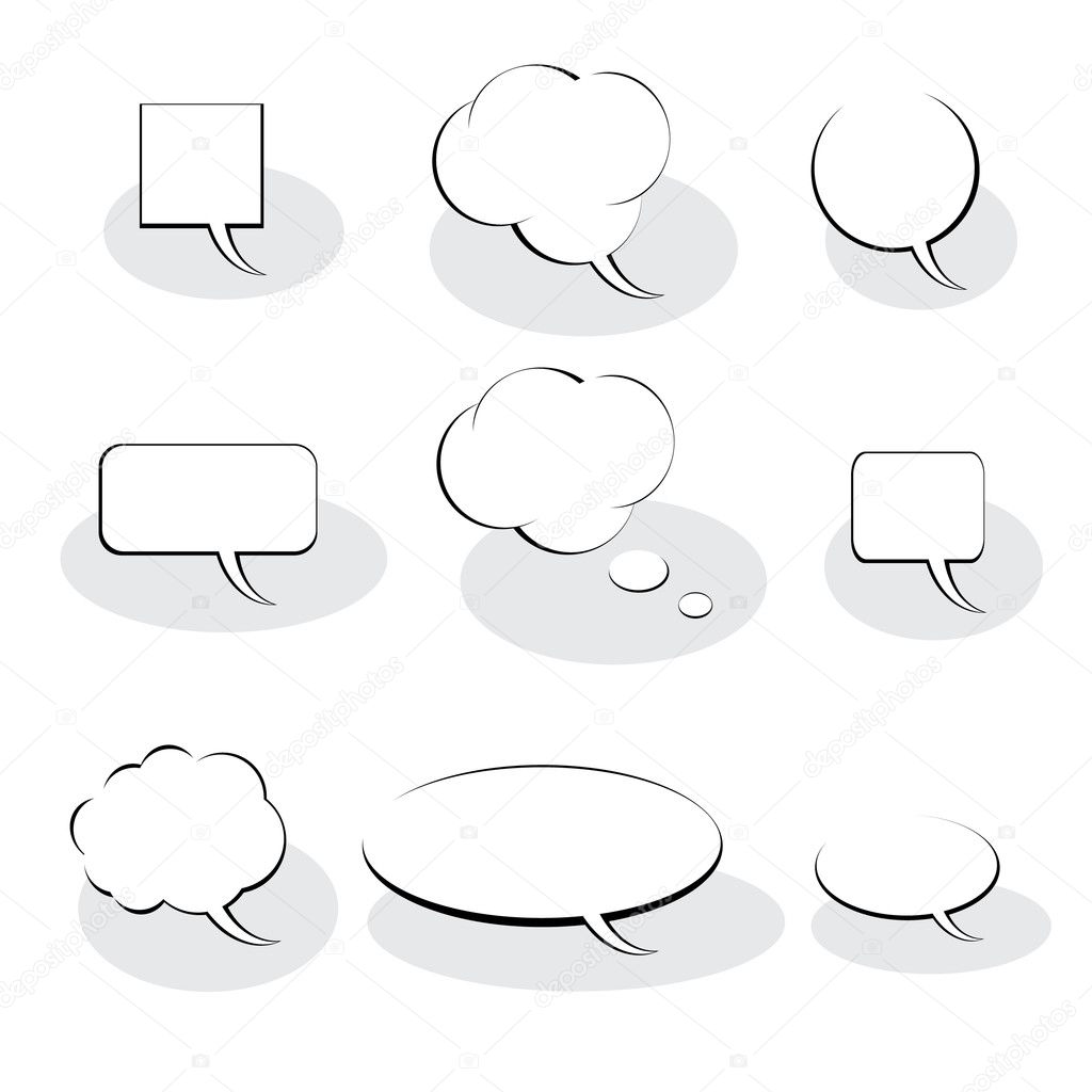 9 Speech And Thought Bubbles