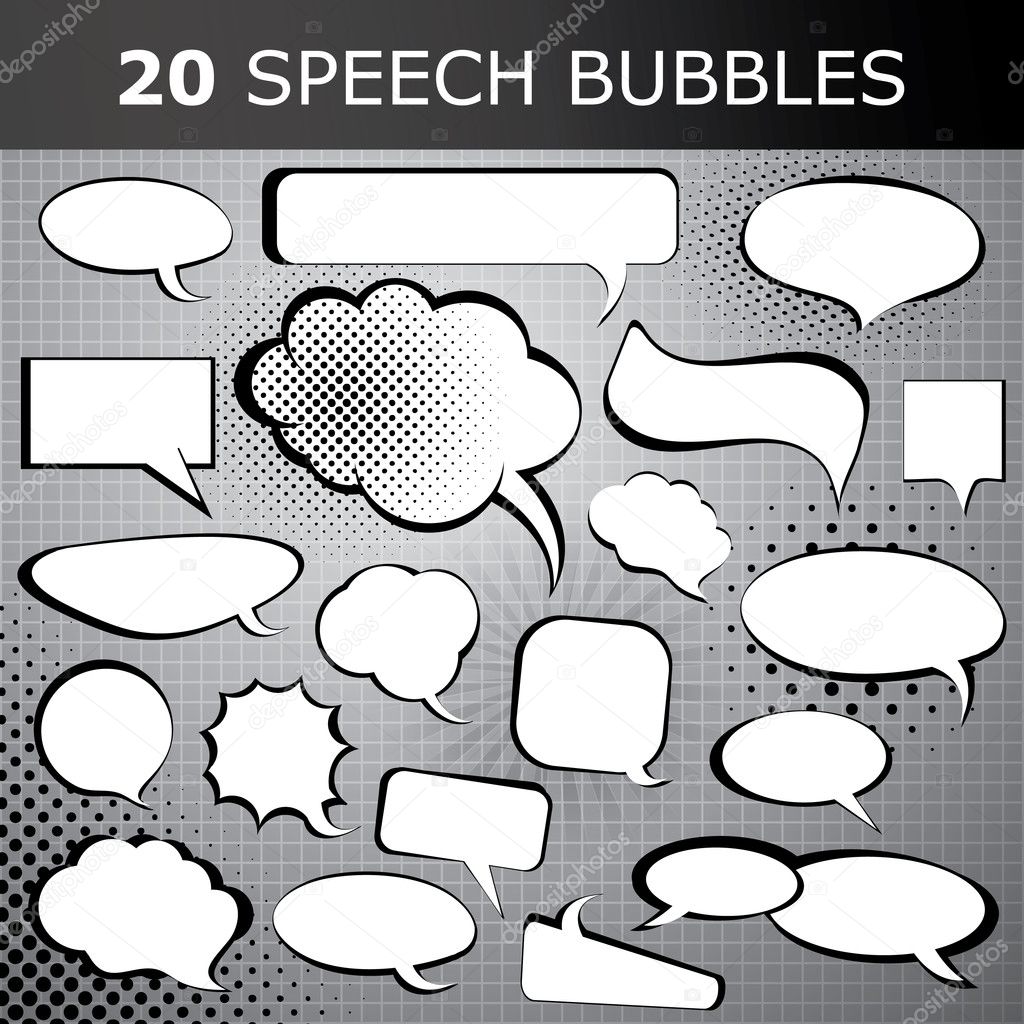 Speech bubble vectors
