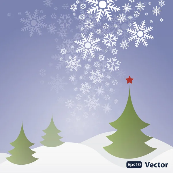 Absztrakt hó háttér vector — Stock Vector