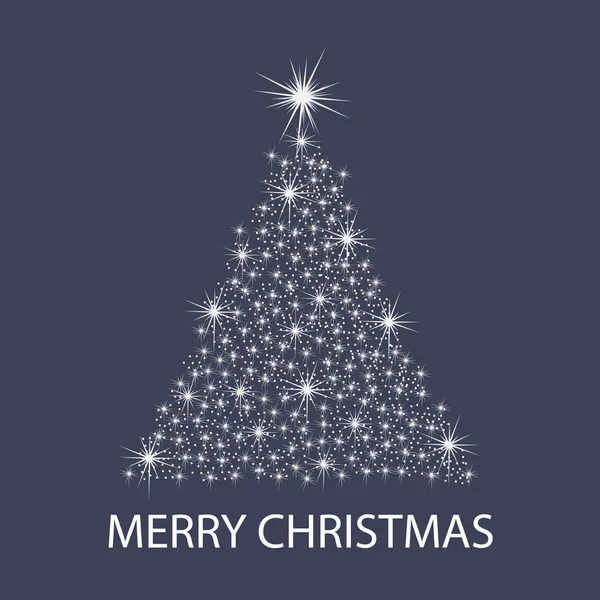 Christmas Tree Card — Stock Vector