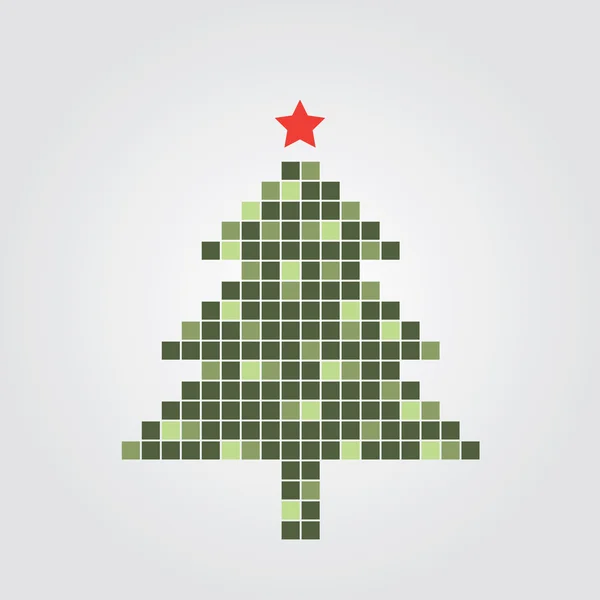 クリスマスツリーカード — ストックベクタ