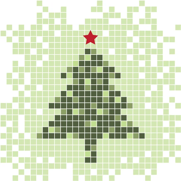 クリスマスツリーカード — ストックベクタ