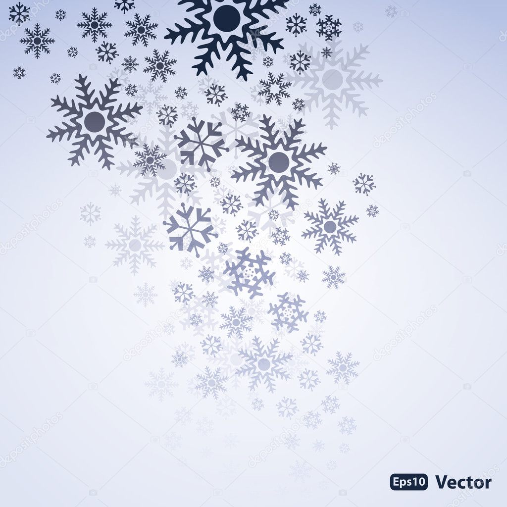 Abstract snow background vector