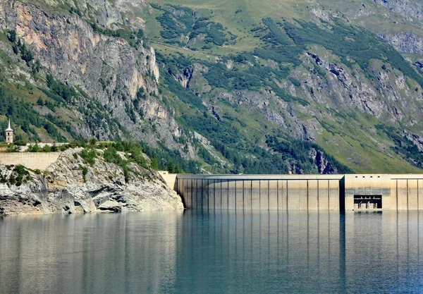 stock image Tignes and dam