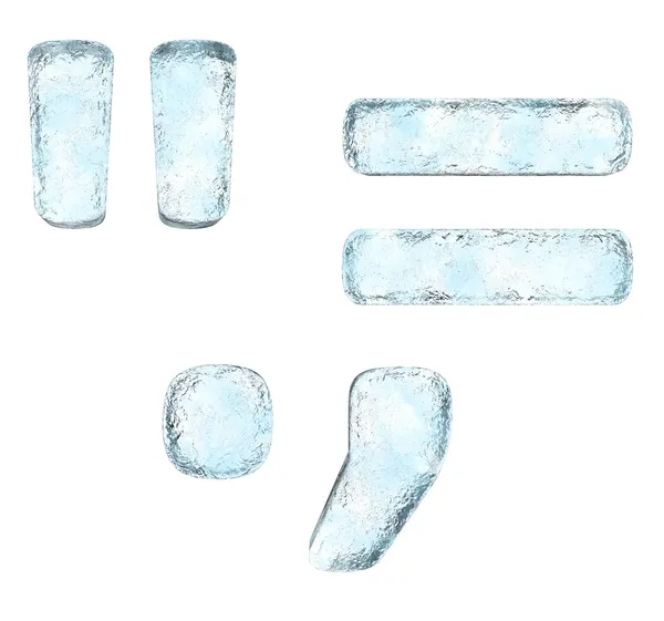 Alfabeto de gelo o sinal — Fotografia de Stock