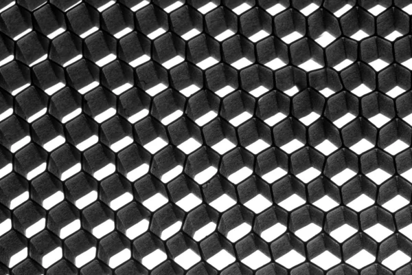 Maille hexagonale métallique abstraite — Photo