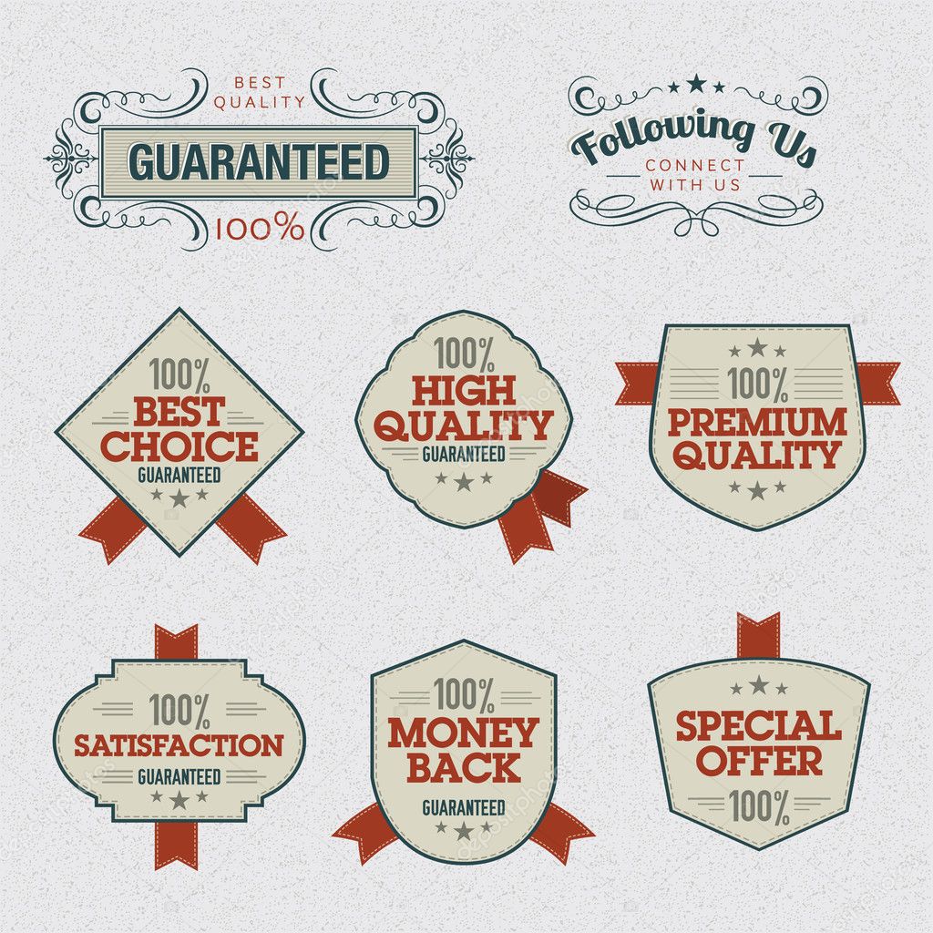 Set of Premium Quality Labels