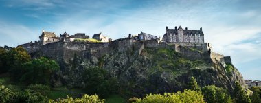 Edinburgh castle panorama clipart